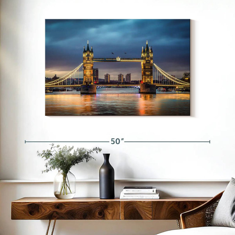 Lilie Bright Tower Bridge, H 26 po x l 39 po