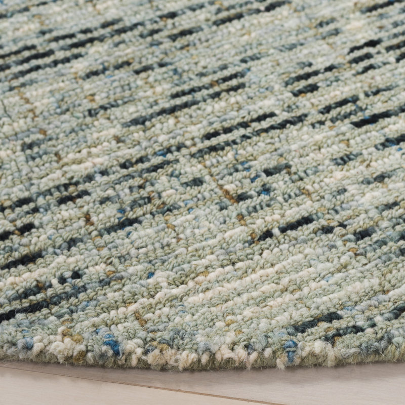 Tapis en laine touffeté Winonah, Rond 6 pi