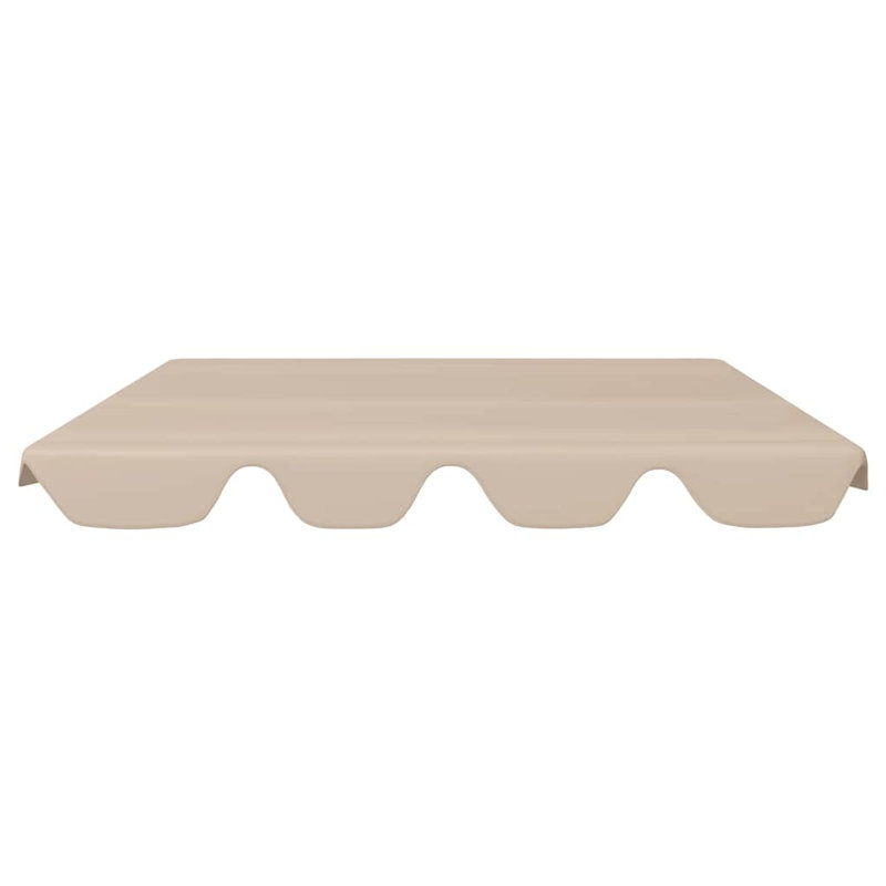Auvent de remplacement en tissu orange Maylin, 74 po / l 66,1 po x P 57,1 po / 43,3 po, Beige