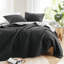 Ensemble de literie à rayures 7 pièces pour lit double / grand, microfibre, style durable et confort