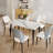 4-Legs Modern Sintered Stone Top Dining Table-117478920