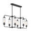 Lustre linéaire à 6 lumières Nunley-810315436