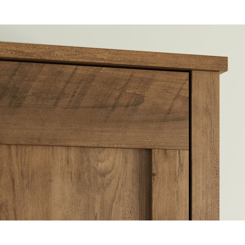 Tall Rustic Pine 2-Door Storage Cabinet with Adjustable Shelves