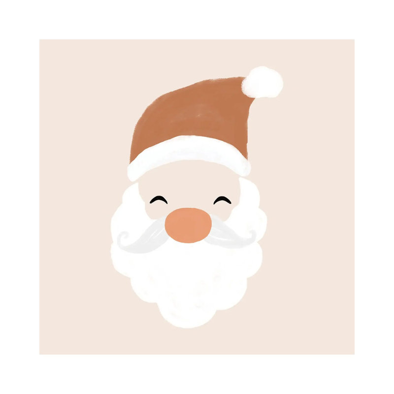 Santa - Wrapped Canvas Print, 93.98 cm H x 93.98 cm W x 3.175 cm D