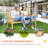 56" Outdoor Wood Bench, 2-Seater Garden Bench With Backrest And Armrest, Patio Bench For Patio, Porch, Poolside, Balcony-1561450316