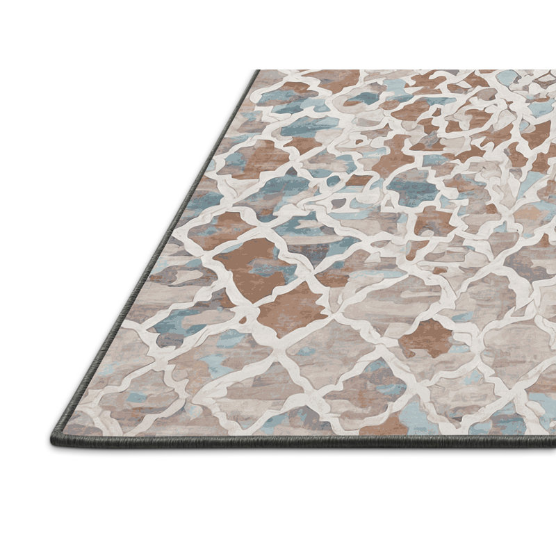 Tapis gris soyeux et moelleux, Carré 4 pi