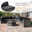 Canapé modulaire en osier pour l'extérieur-7712557