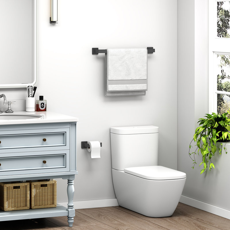 Wall Mounted Toilet Paper Holder, Matte Black