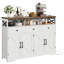 51" Farmhouse Buffet Cabinet With Drawers-580111151