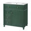 Meuble-lavabo de salle de bain avec lavabo en céramique-103554763