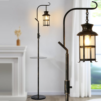 Lampe sur pied rustique