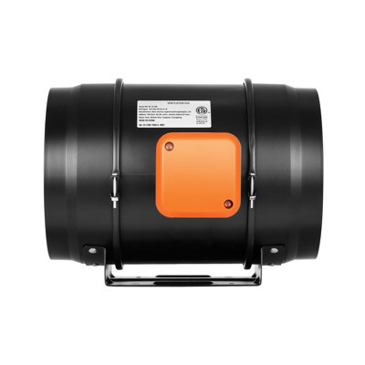Ventilateur en ligne de 8 pouces à moteur EC avec contrôle intelligent de l'humidité et de la température
