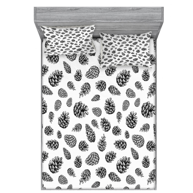 Microfiber Sheet Set, Queen Sheet Set with Fitted Sheet