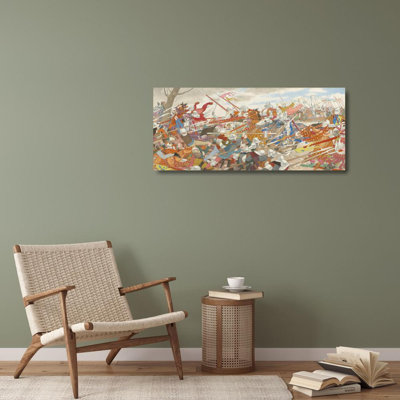 "The Turmoil of Conflict" by  Louis Maurice Boutet De Monvel - Gallery Wrap Canvas Wall Art