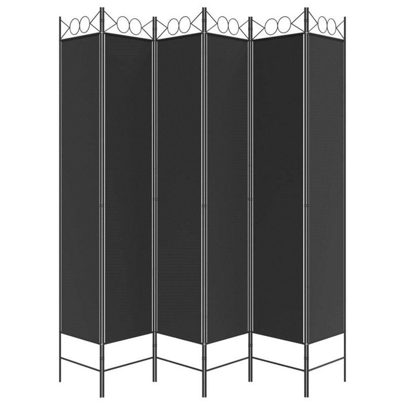 Paravent Javanna, Noir, noir, noir, noir, 6, H 78,7 po x l 94,5 po