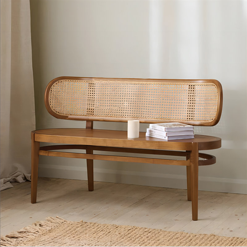 Bia Bench, Brown, 29.13" H x 47.24" W x 19.29" D
