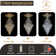 D48''x H120'' Extra Large Square 6 Tiers Chandeliers For High Ceilings Gold Ceiling Light