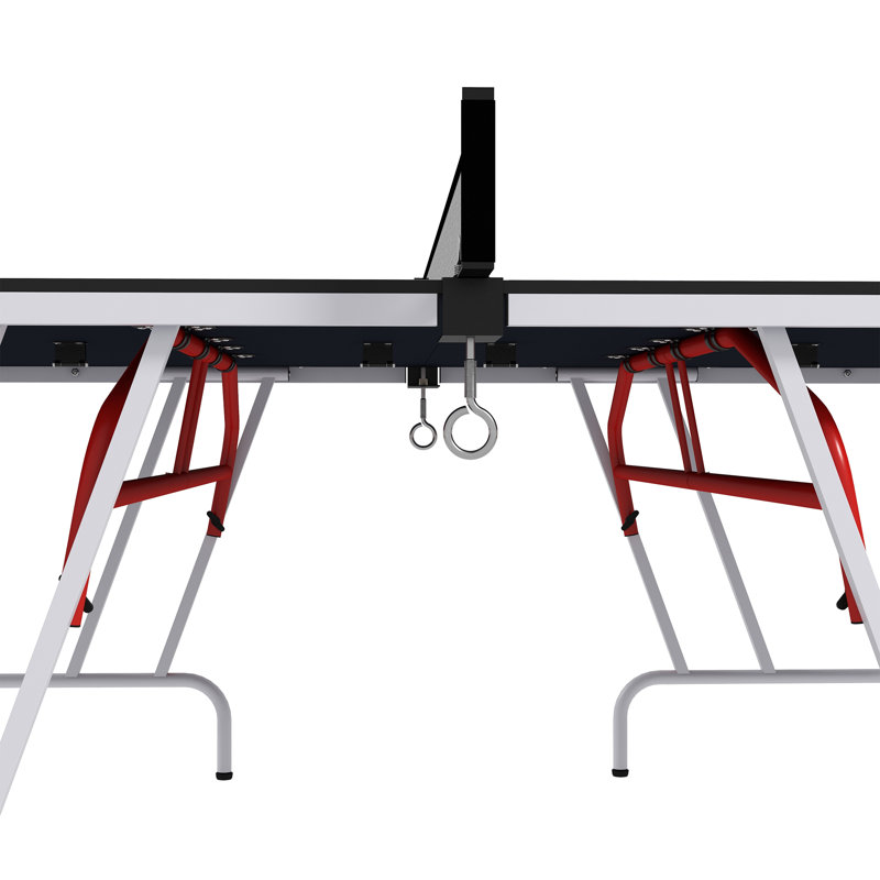 Soozier Foldable Table Tennis Table (Paddles Included)
