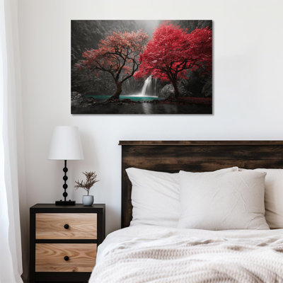 Art mural d'automne, décoration murale photos d'automne, art mural sur toile nature, art mural d'automne, peintures d'automne, décorations murales pour le salon, photos pour toile de chambre à coucher prête à être suspendue 24 po x 32 po