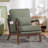 25.4'' Wide Modern Soft Solid Wood Accent Armchair With Side Storage Pocket-345592153-345592156