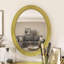 Meuble-lavabo de luxe avec miroir ovale-107649809