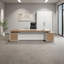 Bureau de direction minimaliste moderne | Grand bureau simple-453767541-453767542