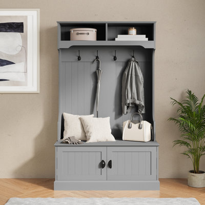 Amecia Hall Tree with Bench and Shoe Storage by Lark Manor