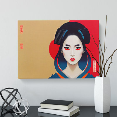 Boundless Geisha - Wrapped Canvas Painting