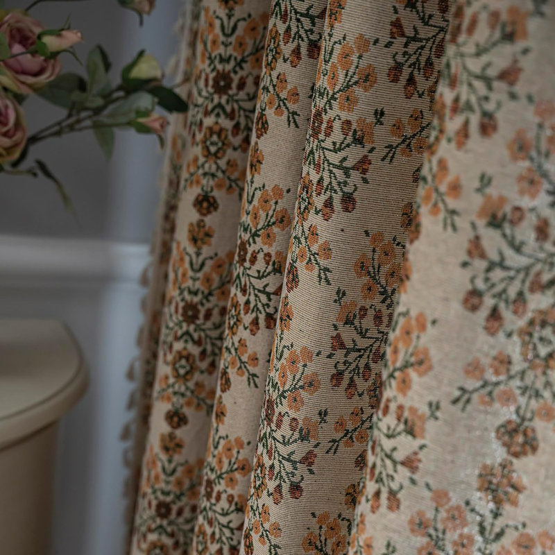 Boho Muti-Size 2-Panel Semi Sheer Polyester Drapes  Curtain, 52" W x 96" L