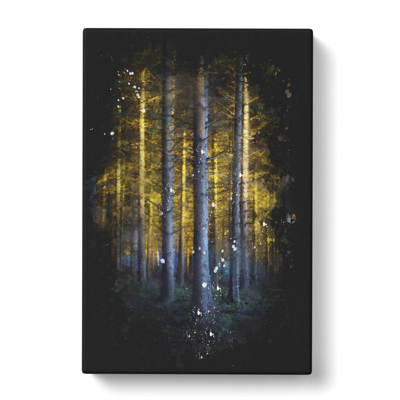 Sunlight Forest Vol.3 Paint Splash - Wrapped Canvas, 91cm H x 60cm W x 3cm D