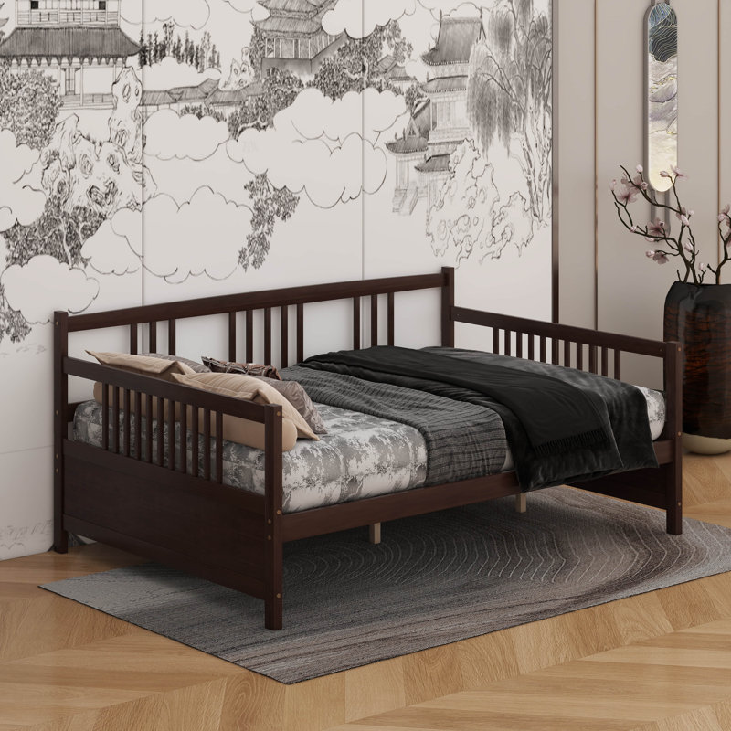 Full Size Daybed With Support Legs, Espresso