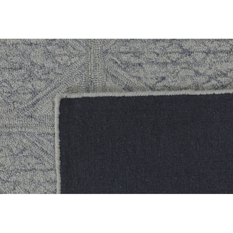 Lyon Hand Tufted Wool Indoor Rug, Blue, 2'x3'