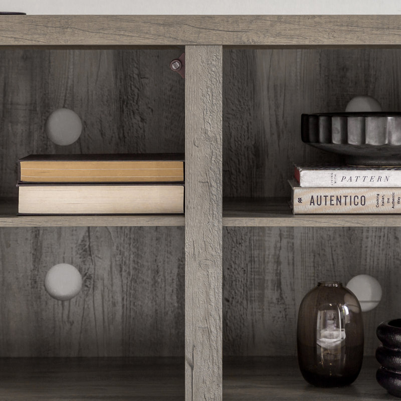 Dewhirst Unfinished TV Stand for TVs up to 58", Grey Wash