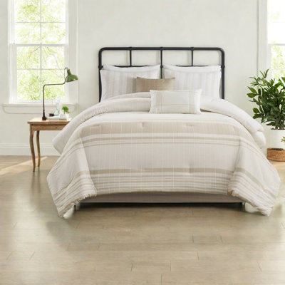 Ensembles de literie surdimensionnés 6 pièces, style maison de ferme en jacquard de coton