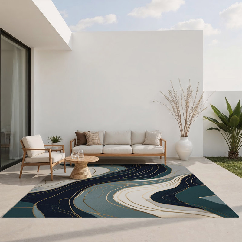 Tapis d'intérieur et d'extérieur Galaxy Streams, Rectangle 9 pi x 12 pi