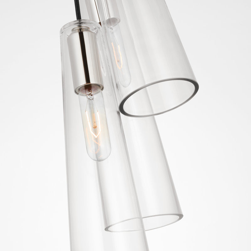 Osvaldo 3 - Light Pendant by Ray Booth, Polished Nickel