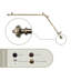 Tringle de rideau de coin simple réglable en métal Kravitz-1310954552-1310954531