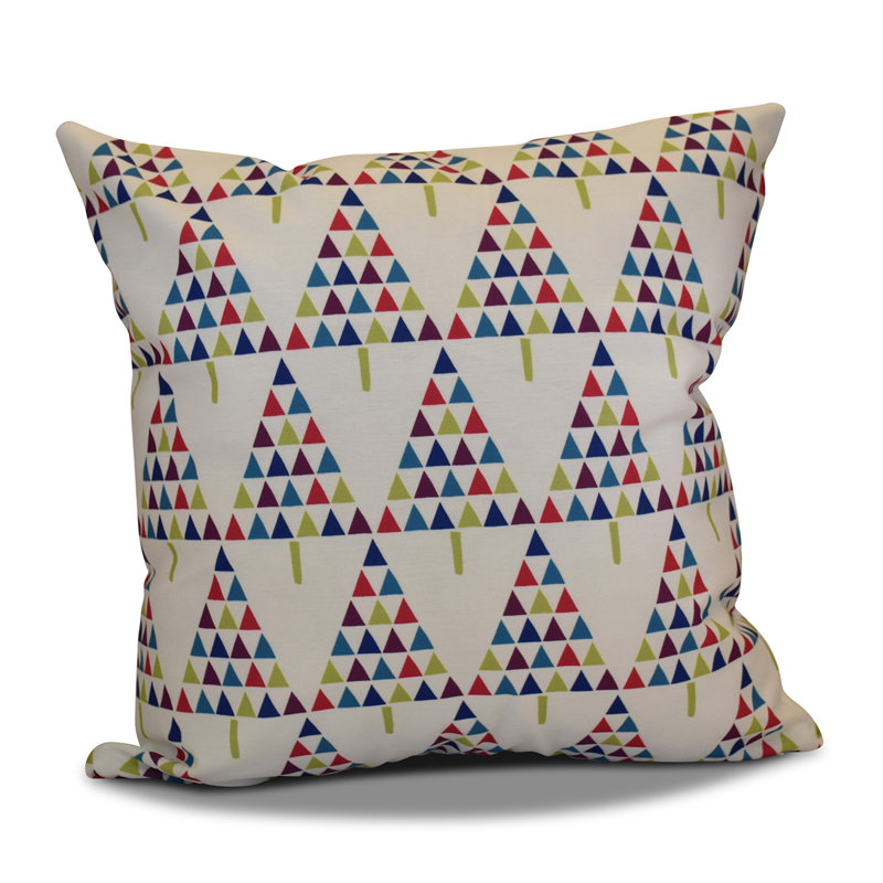 Outdoor Square Pillow Cover & Insert, 18" x 18", White
