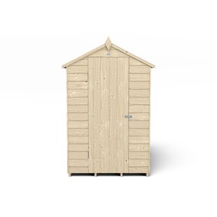 Overlap Pressure Treated 6X4 Apex Shed - No Window