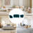 Hendrix Velvet Channel Tufted Living Room Set-81912059
