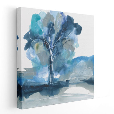 Blue Impasto II - Canvas Print Wall Art
