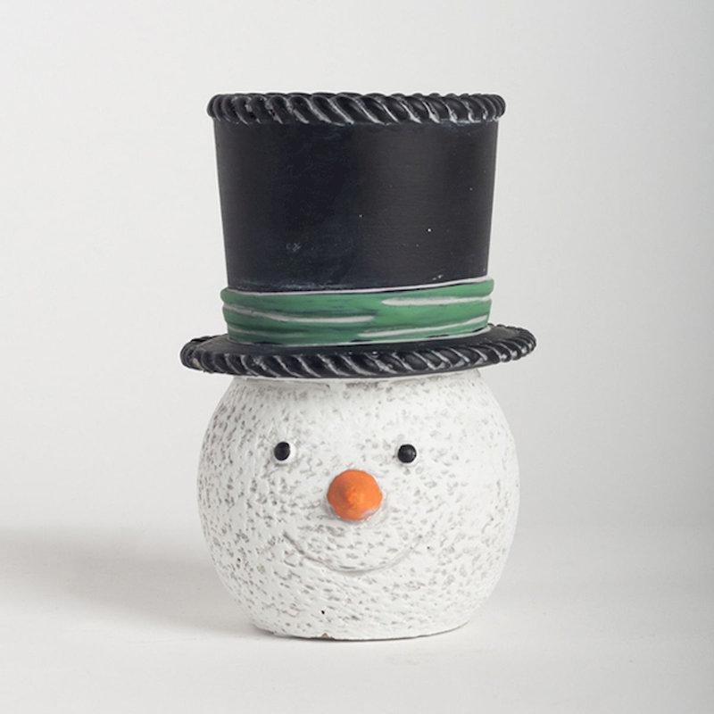 Porte-bougie bonhomme de neige
