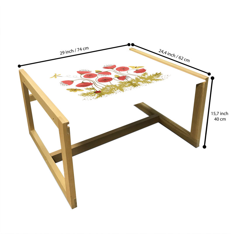 Jakare Sled Coffee Table, 62cm H x 74cm W x 40cm D