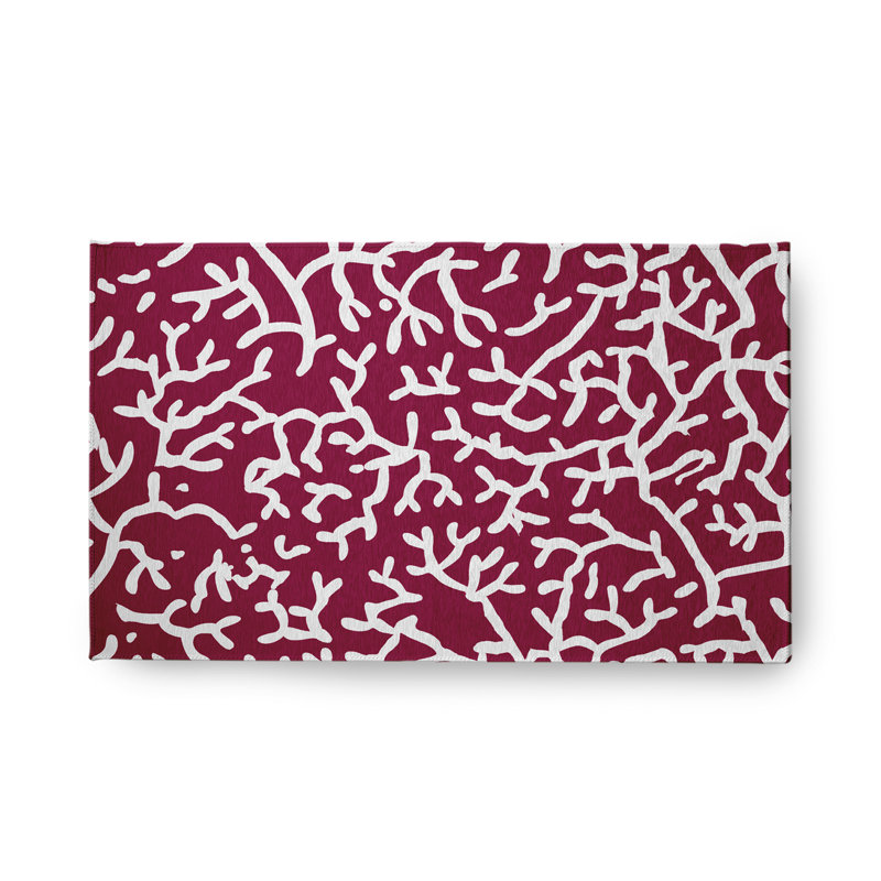 Bissett Chenille Abstract Indoor / Outdoor Rug, Rectangle 1'6" x 2'6"