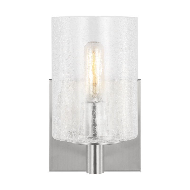 Parker One Light Wall / Bath Sconce from Generation Lighting , 1, Brushed Steel