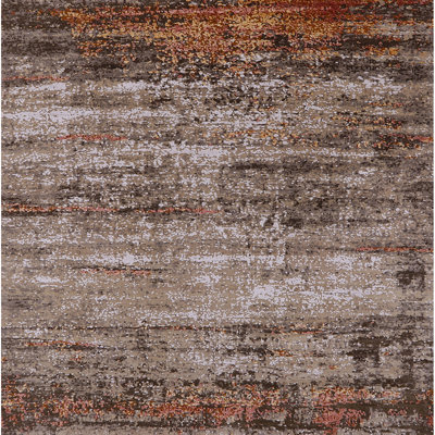 Tapis brun / orange Brinlee