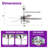 52" Modern 3CCT Dimmable LED Ceiling Fan with Remote Control, Double-Sided Blades, 6-Speed Reversible DC Motor, Timer-230954275