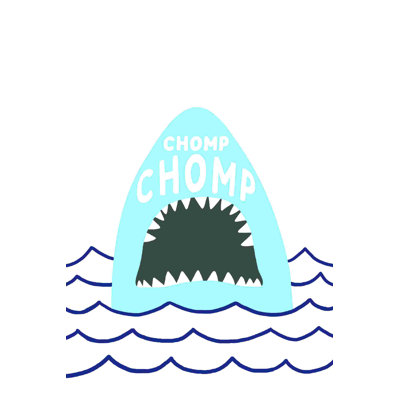 " Chomp Chomp Shark Blue "