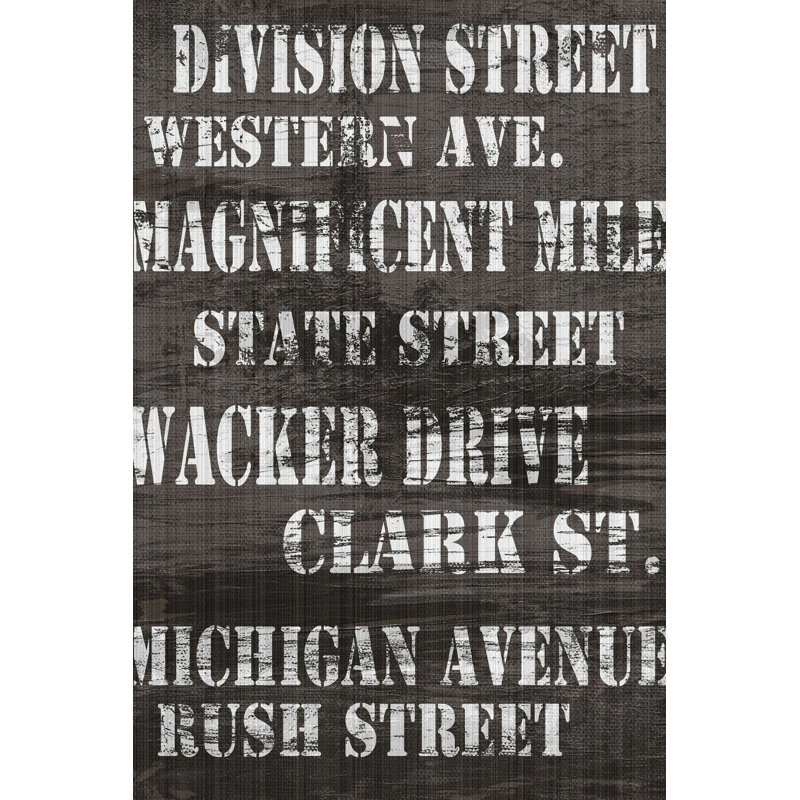 Rues de Chicago I, H 12 po x l 8 po