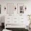 Meuble-lavabo double 60 po Frey